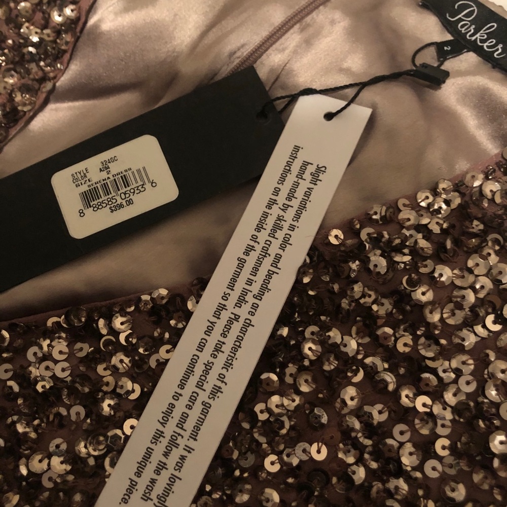 parker black serena sequin dress - Picture 5 of 5